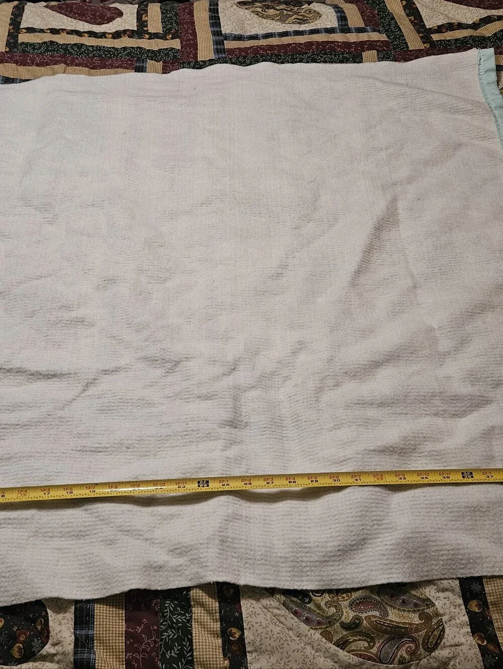 Light Aqua White Baby Blanket
